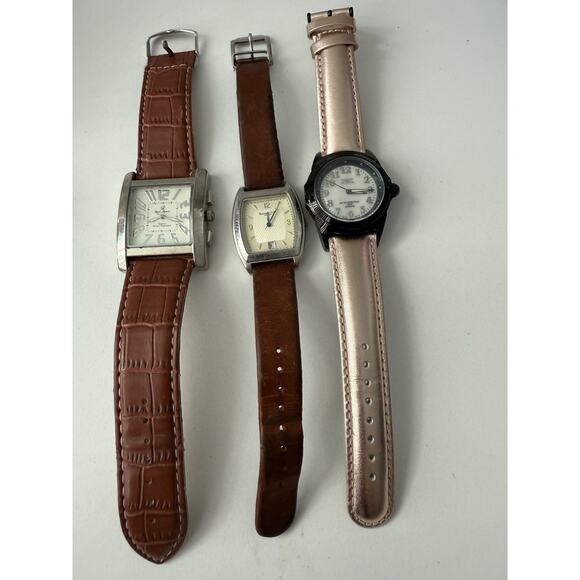 Lot of 3 Watches UNTESTED | Invicta Diamond + Kenneth Cole + Charles Raymond main image 7